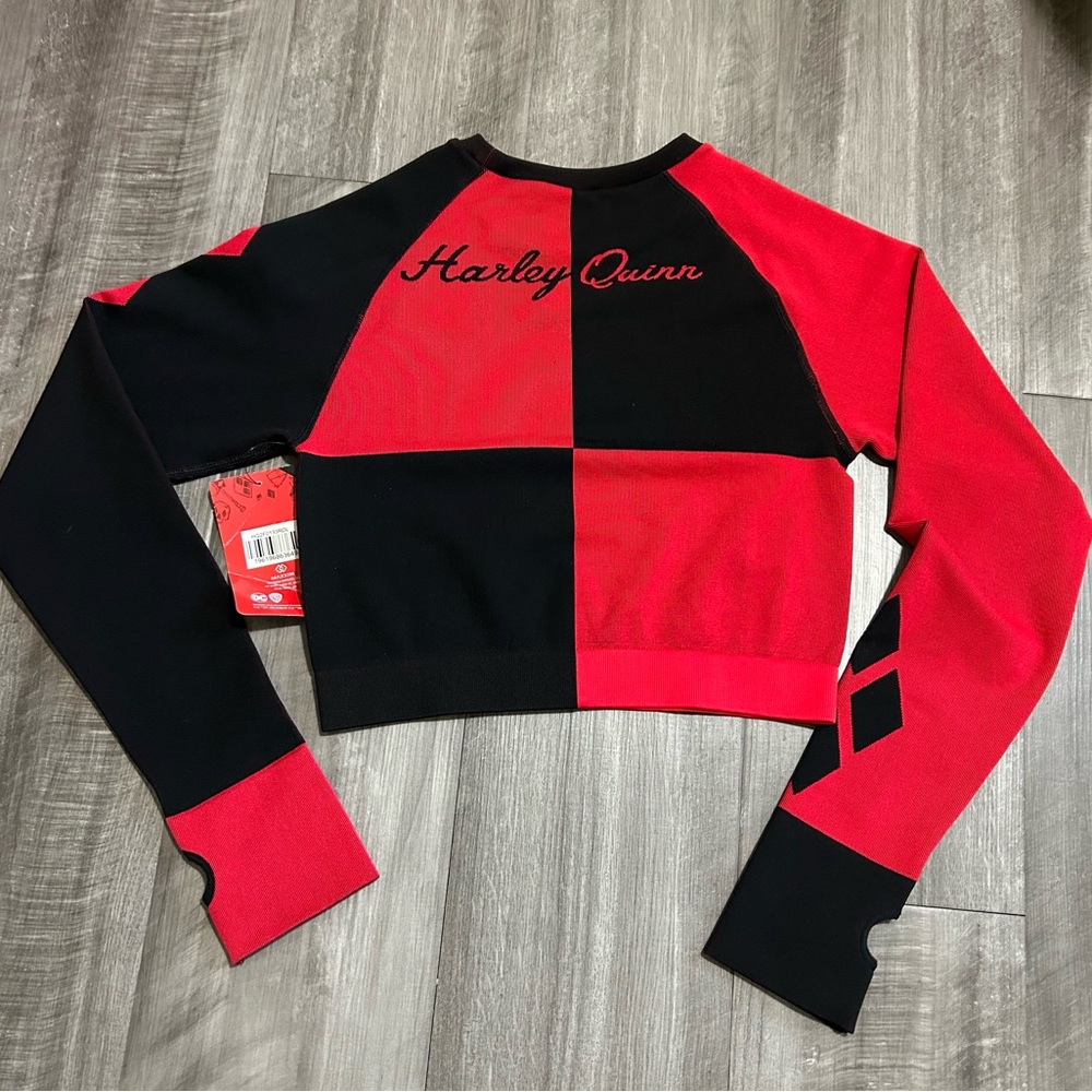 Harley Quinn Red and Black Top - Picture 6 of 10
